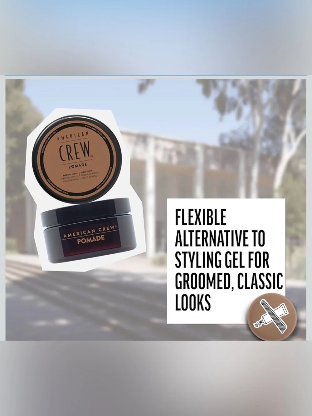 💈✨ American Crew Pomade for Hold & Shine – 3 oz